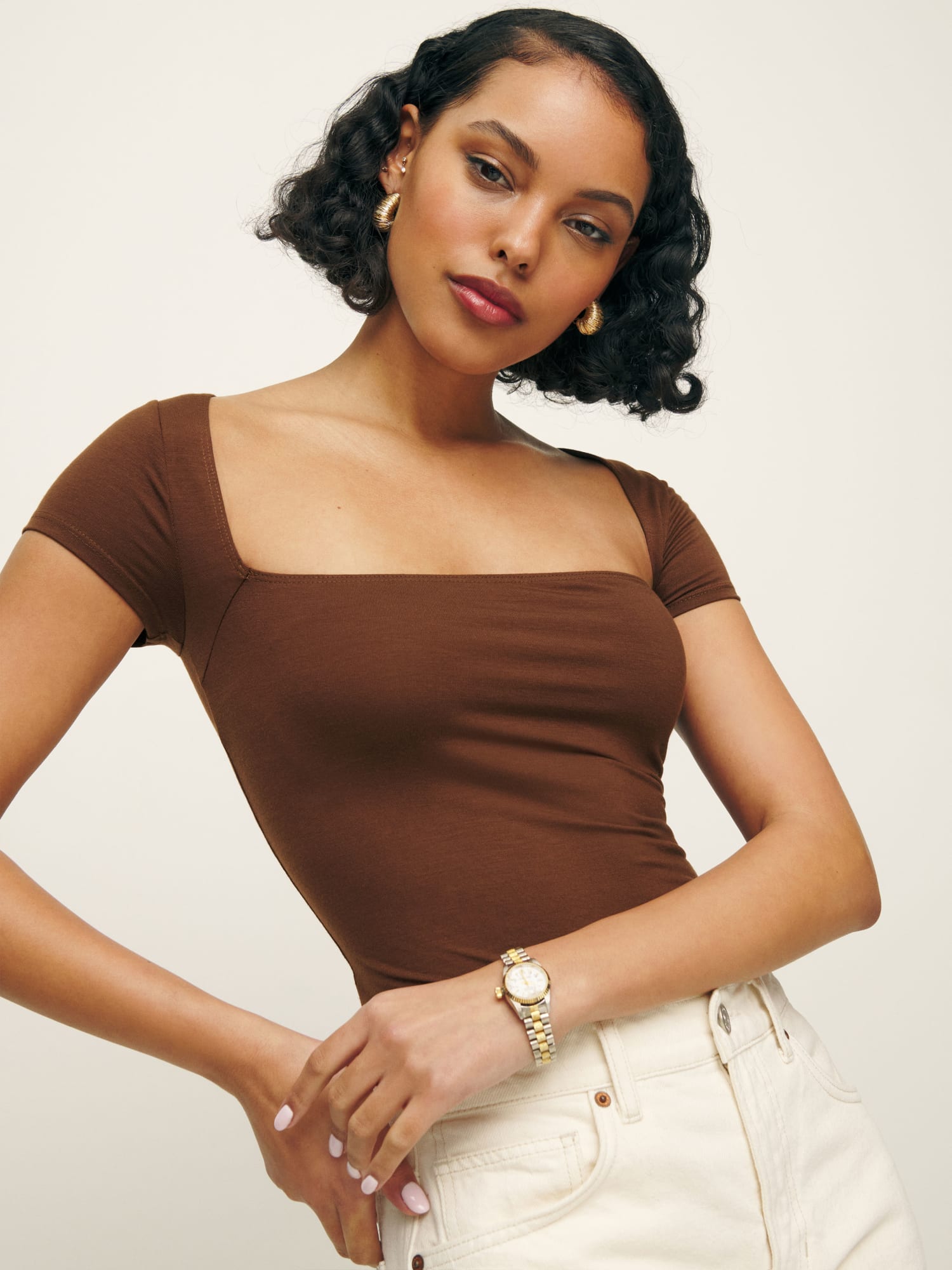 Bardot knit top clearance