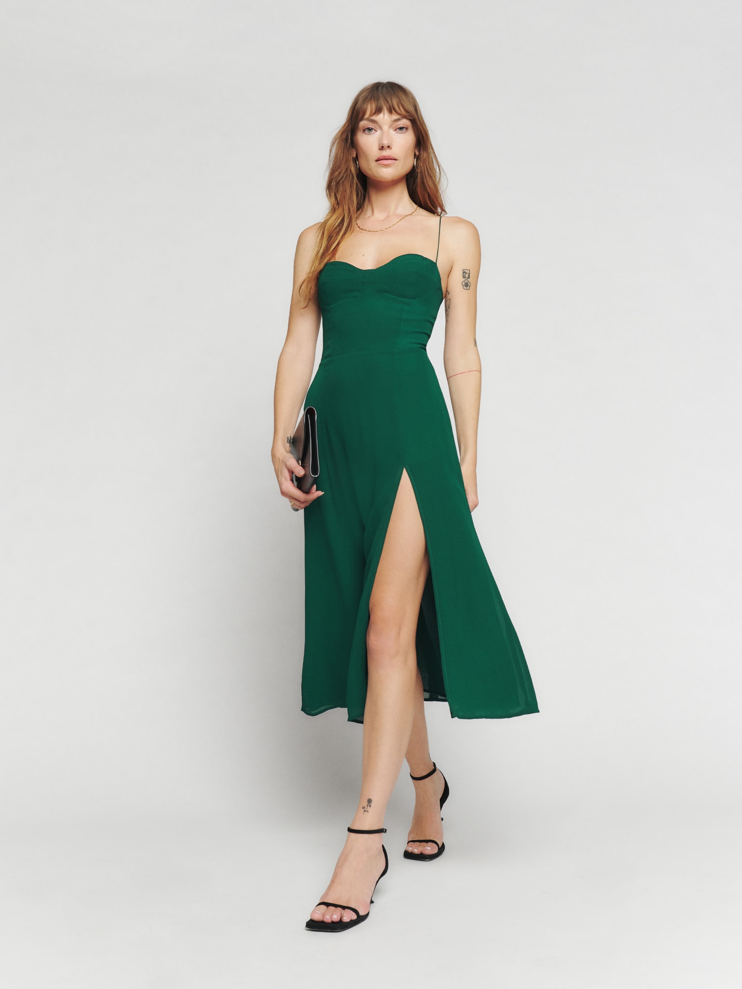 Reformation Emerald Green Dress | vlr.eng.br
