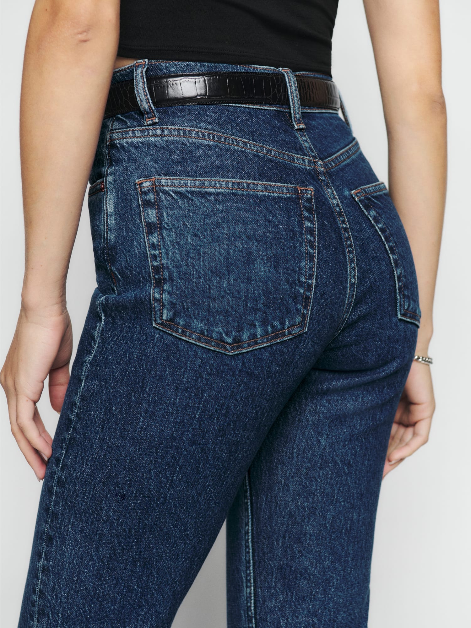 liza ultra high rise straight jeans
