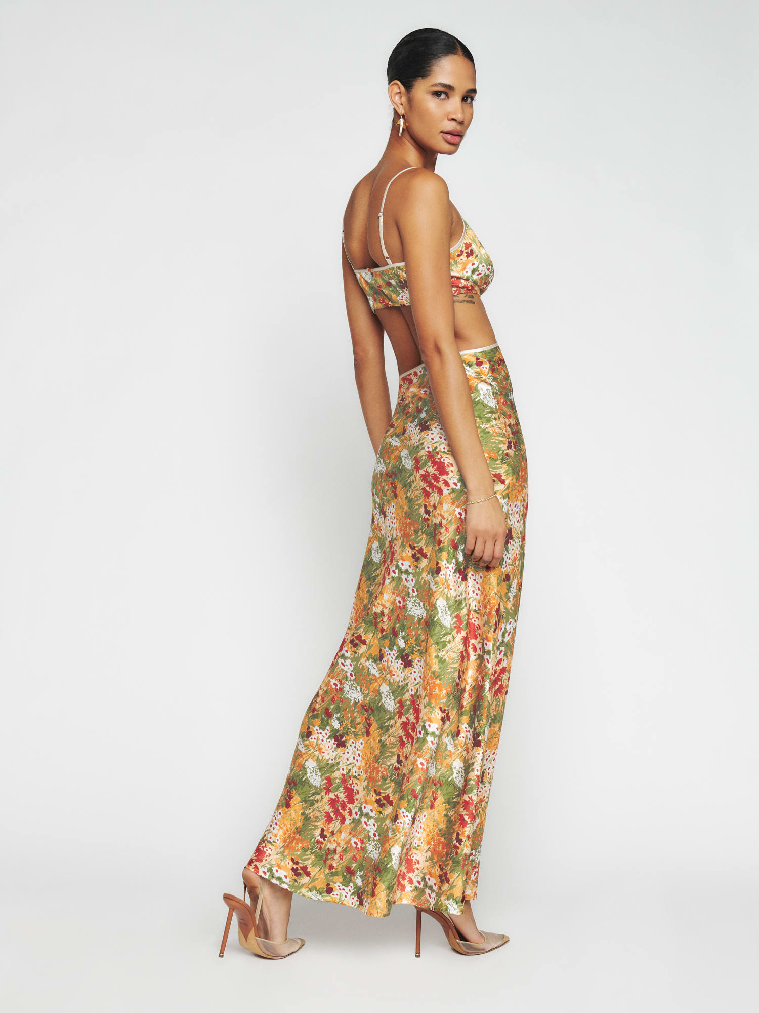 【REFORMATION】Poppies Silk Dress - sowa-life.com