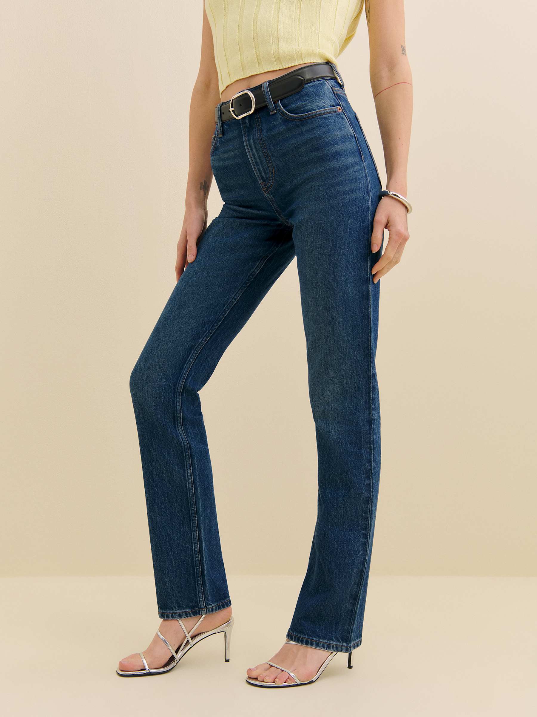 Reformation | Jax Stretch High Rise Straight Jeans