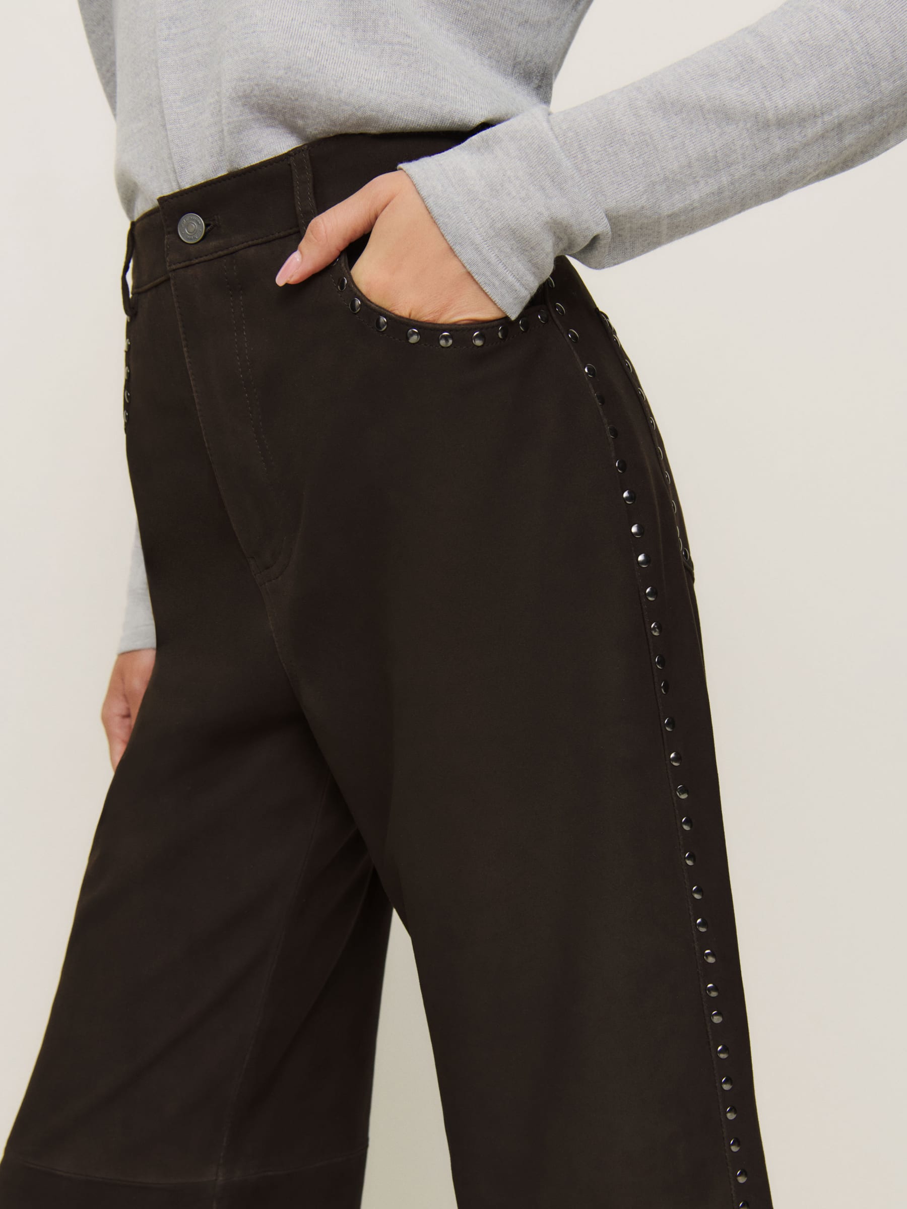 Veda Kennedy Studded Leather Pant