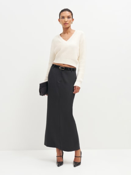 Cairo Mid Rise Maxi Skirt