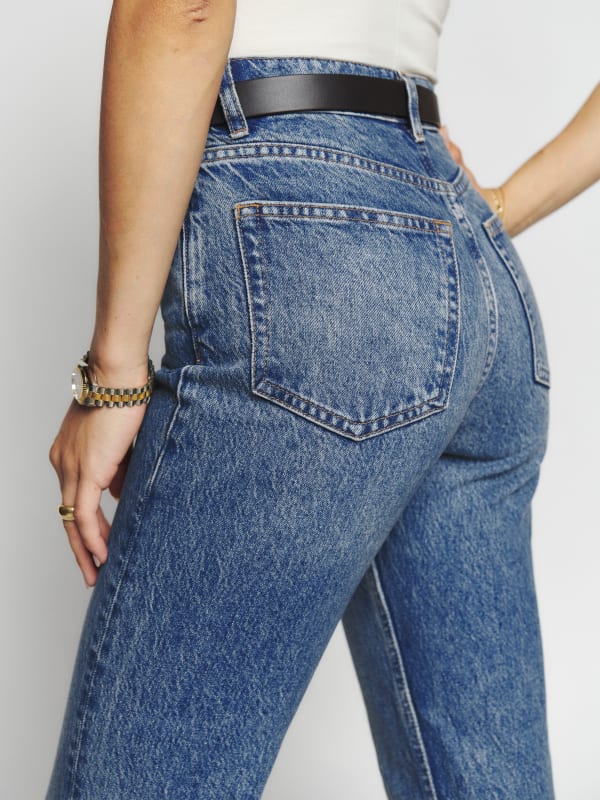 Cynthia High Rise Straight Cropped Jeans