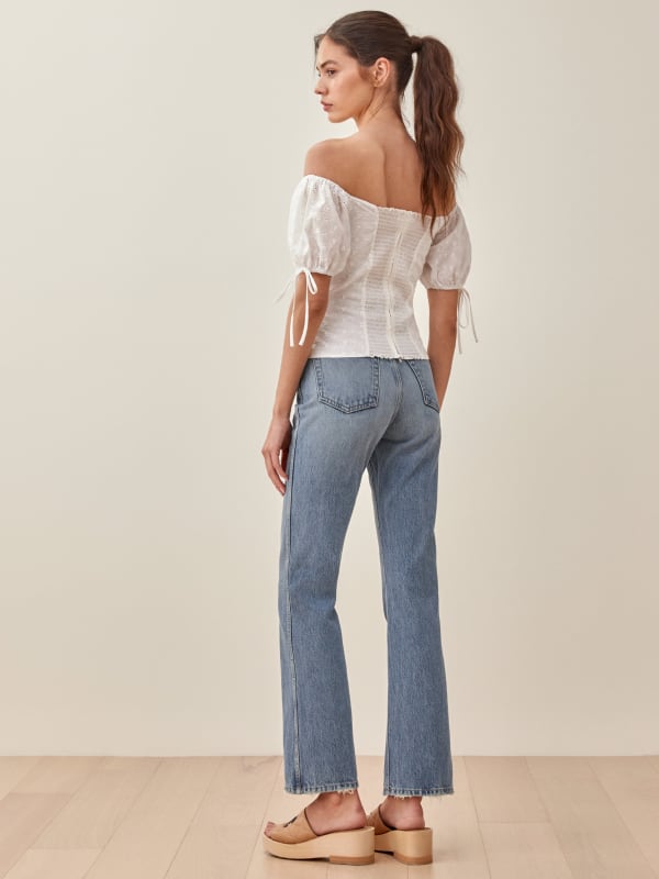 Georgia Retro High Rise Flare Jeans