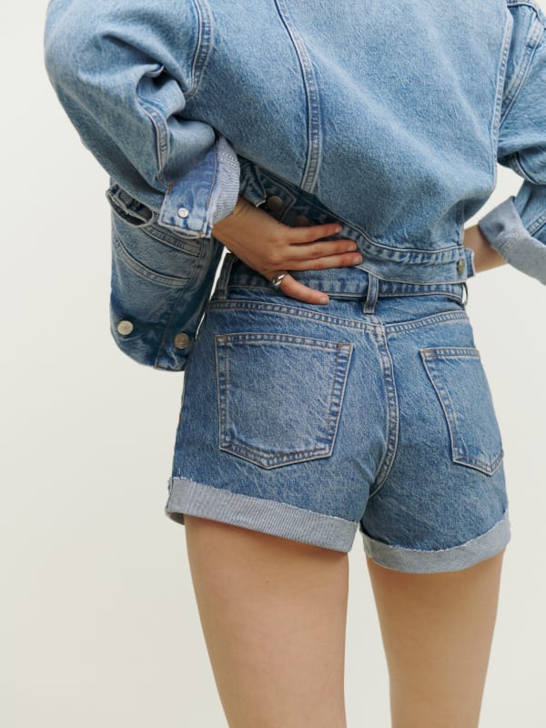 Charlie Cuffed High Rise Jean Shorts