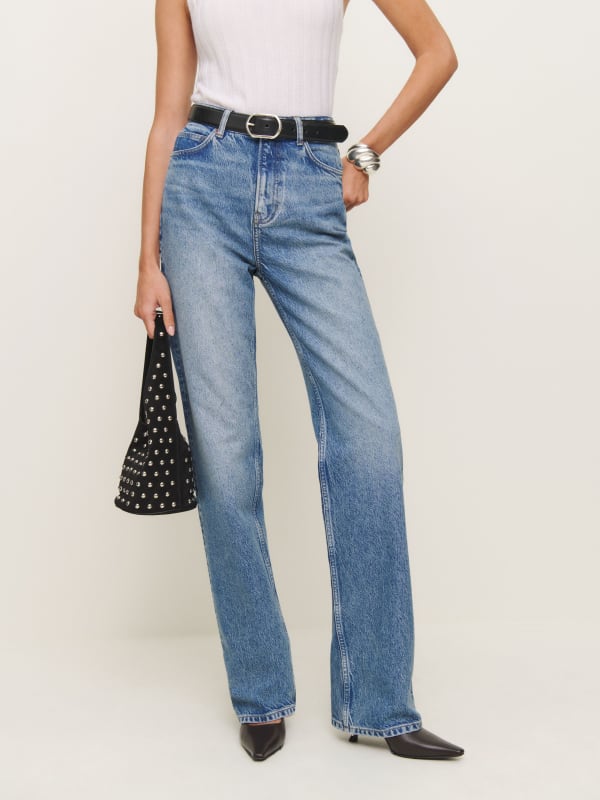 
                    Wilder High Rise Wide Leg Jeans
                