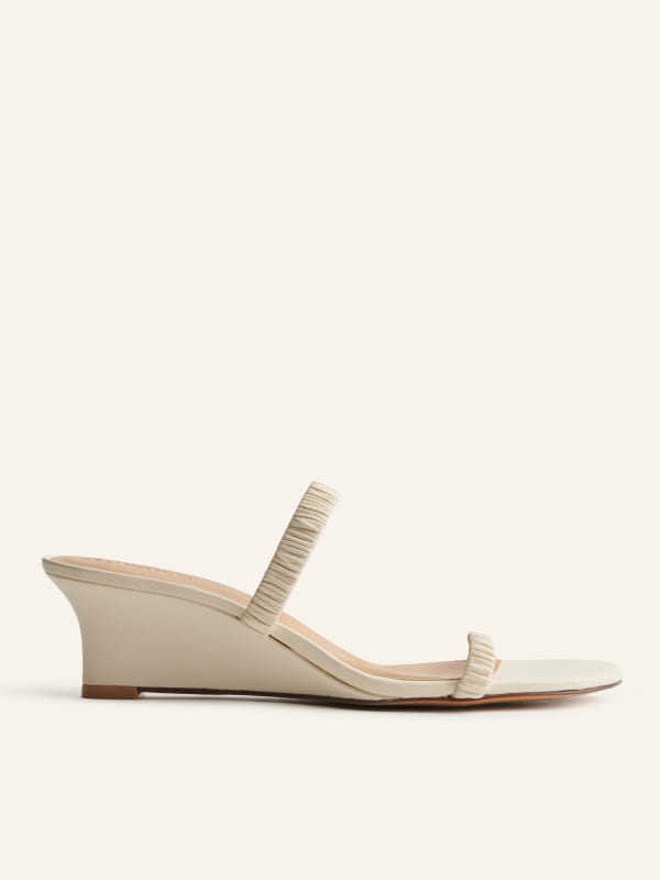 Amaya Ruched Wedge Sandal