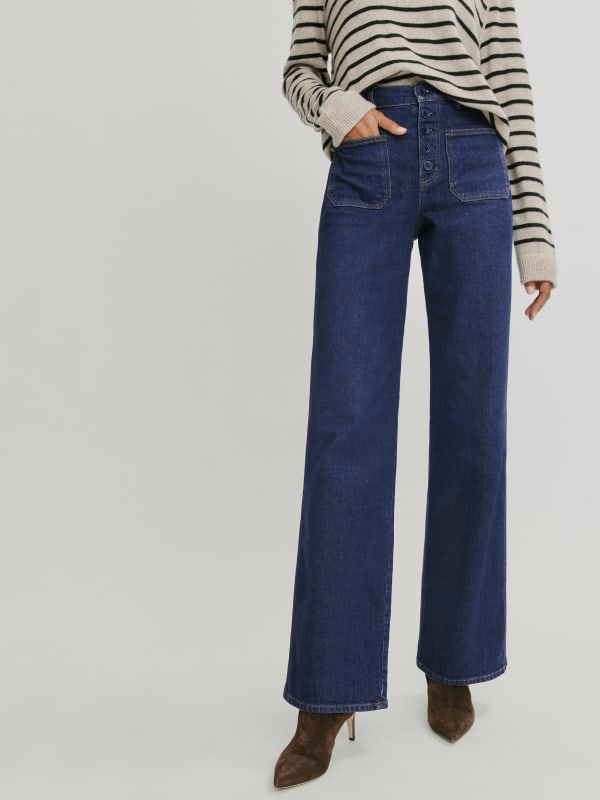 Victoria High Rise Wide Leg Jeans