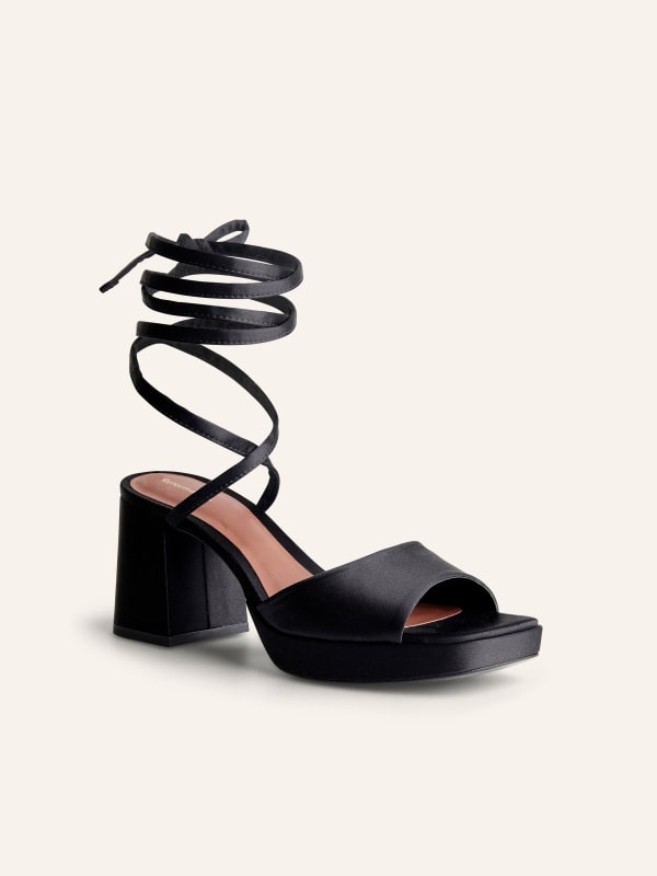 Magda Ankle Tie Platform