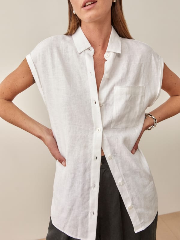 Maira Linen Top