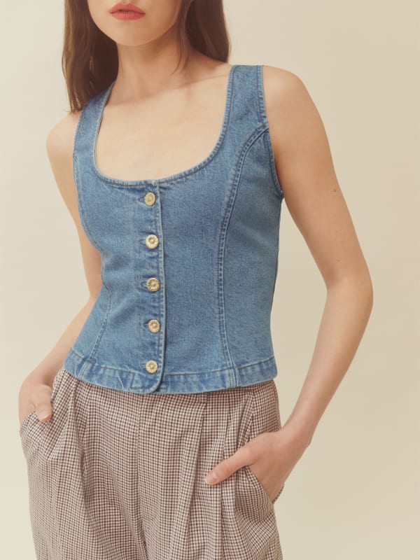 Tai Denim Top