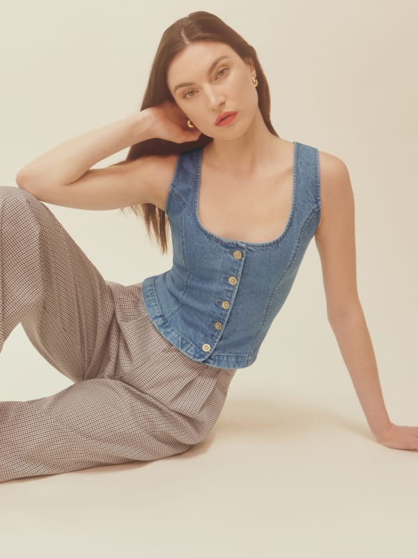 Tai Denim Top