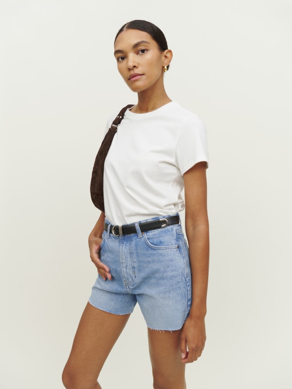 Kelsey High Rise Loose Jean Shorts