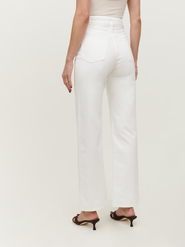 Wilder Belted High Rise Wide Leg Cropped Jeans