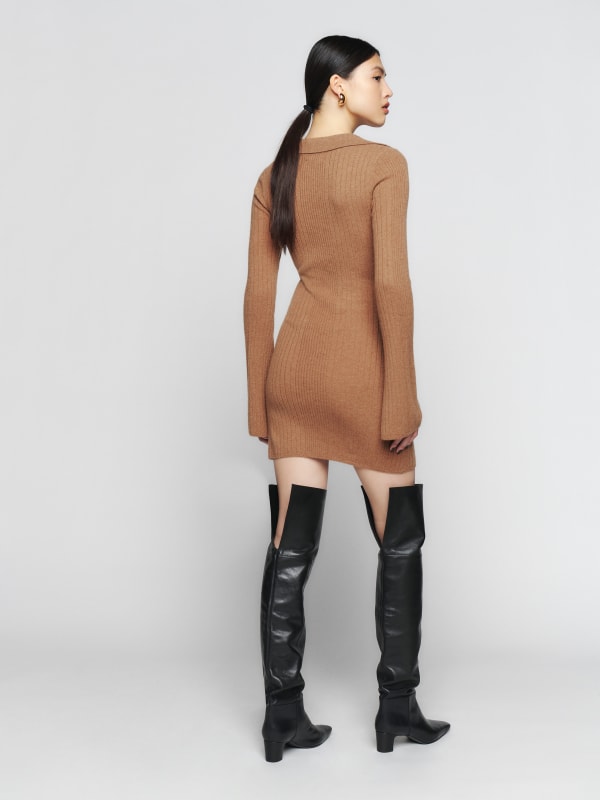 Farfalle Cashmere Sweater Mini Dress