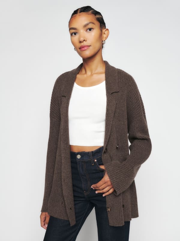 Nova Cashmere Double Breasted Cardigan