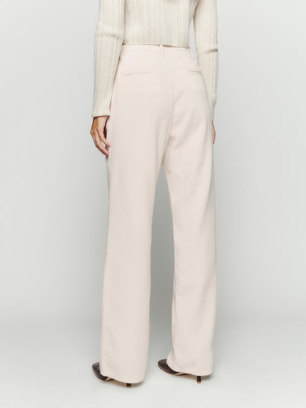 Montauk Pleated High Rise Corduroy Pants