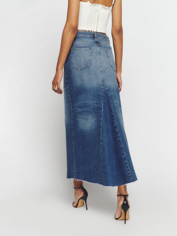 Tazz Maxi Denim Skirt