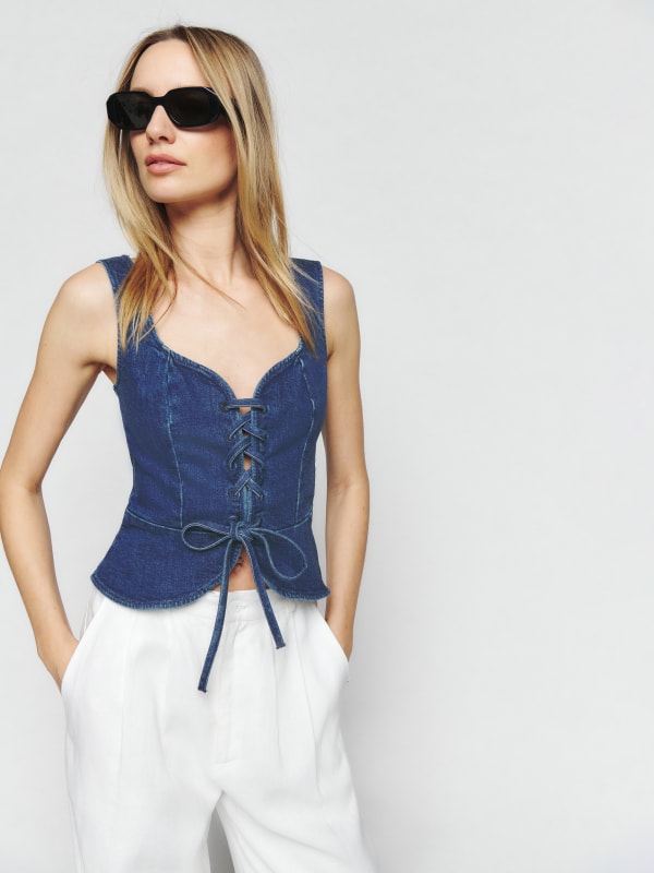 Fina Denim Top