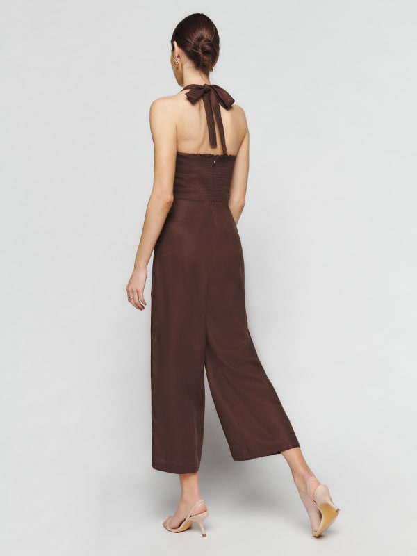 Jade Linen Jumpsuit