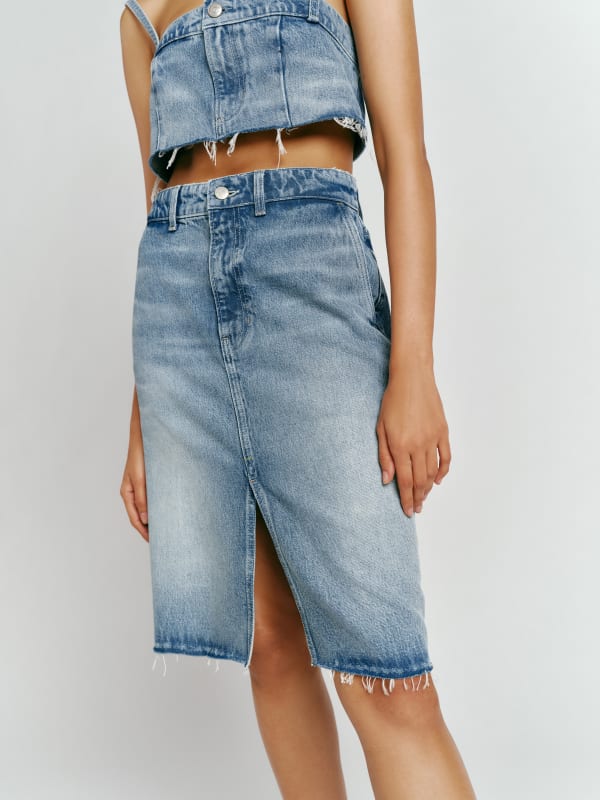 Dyani Denim Midi Skirt