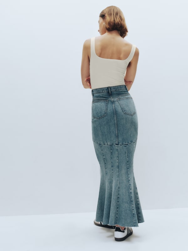 Nara Denim Maxi Skirt