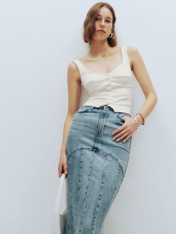 Nara Denim Maxi Skirt