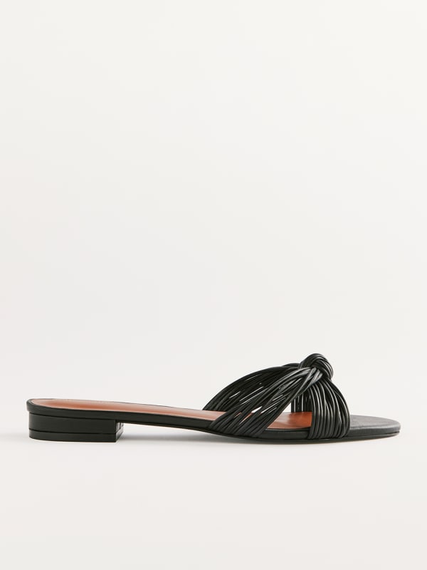 Peridot Mignon Knot Flat Sandal