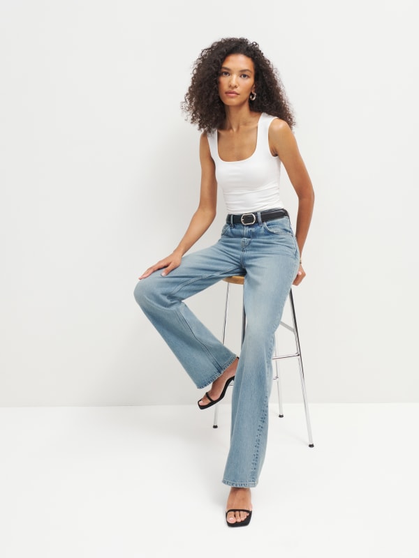 Val 90s Mid Rise Wide Leg Jeans