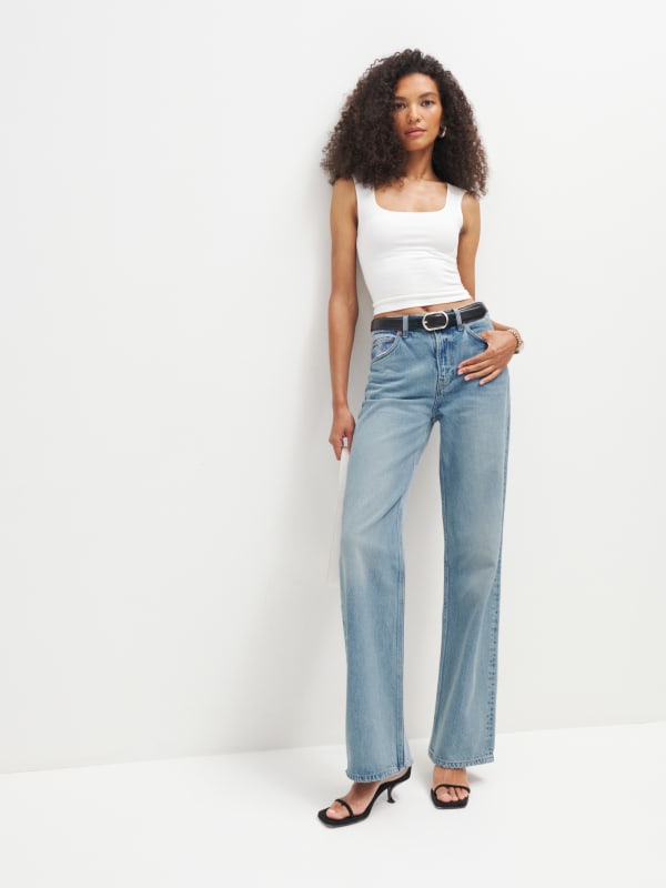 Val 90s Mid Rise Wide Leg Jeans