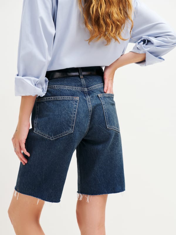 Val 90s Mid Rise Jean Shorts