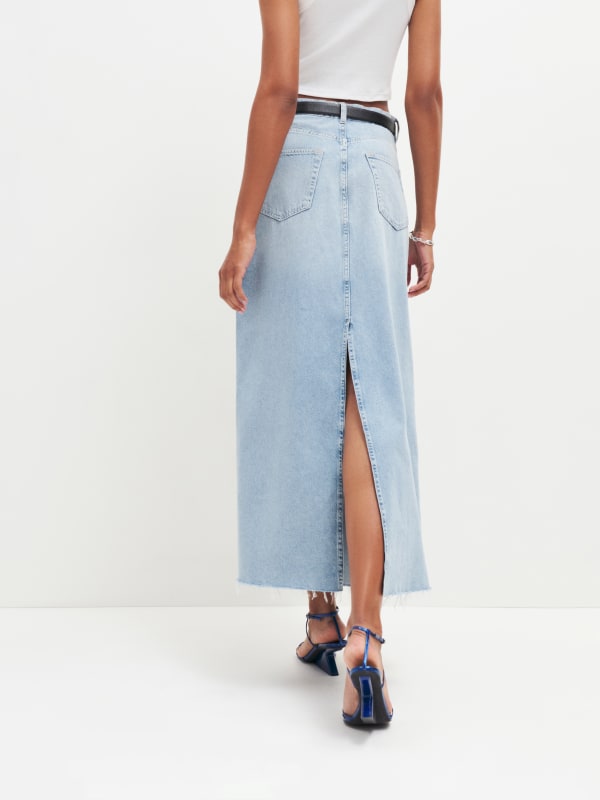 Kass Maxi Denim Skirt