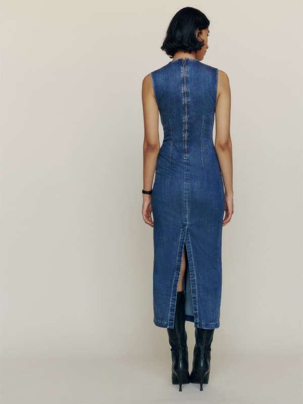 Kendi Denim Midi Dress