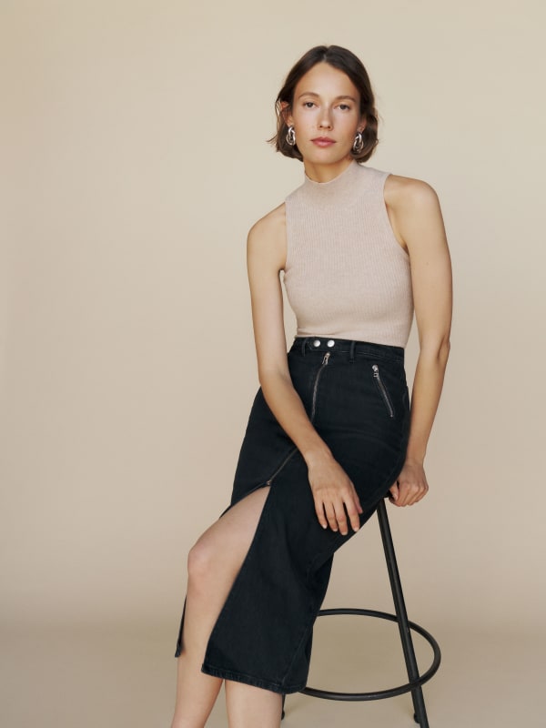 Leilani Denim Midi Skirt