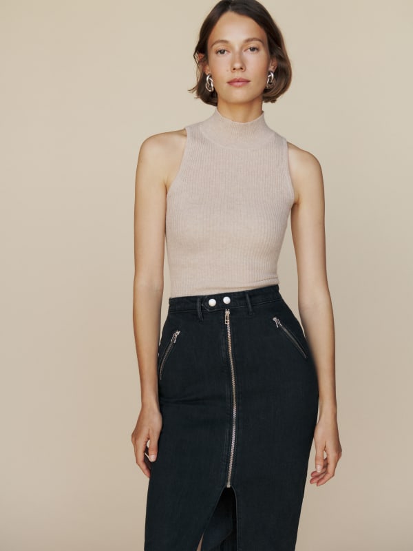 Leilani Denim Midi Skirt