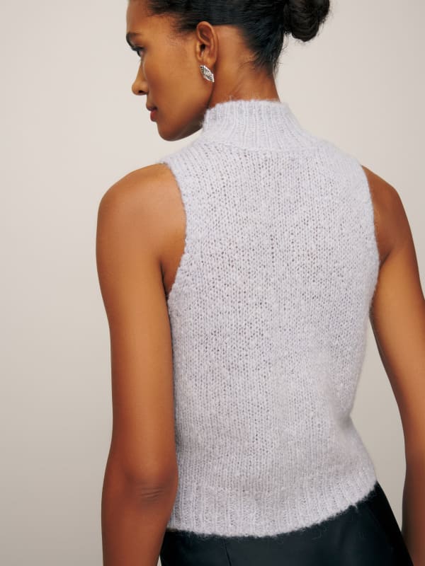 Saga Sleeveless Turtleneck Sweater