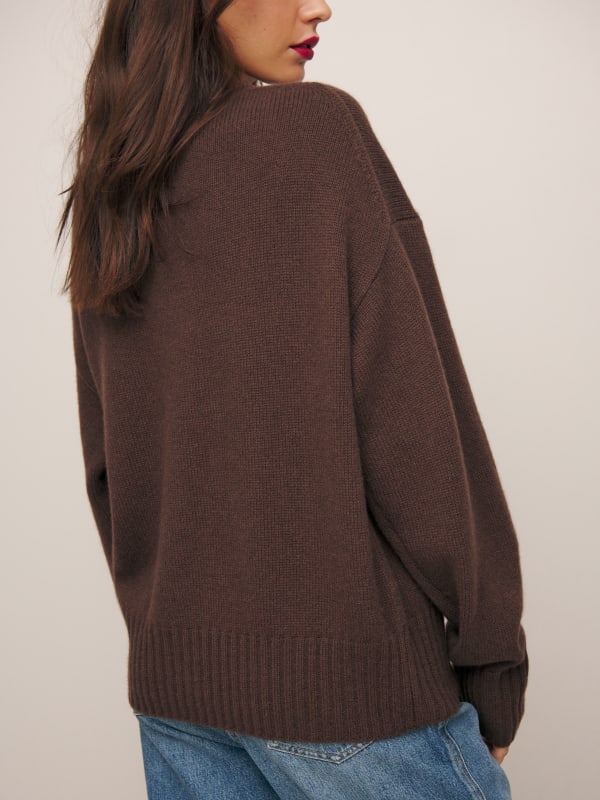 Sam Cashmere Oversized Crew Sweater