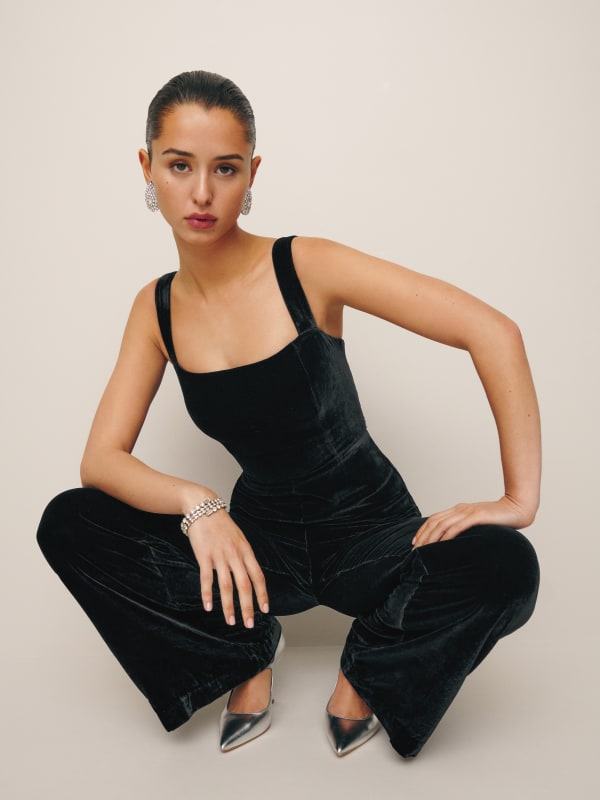 Clementine Velvet Jumpsuit