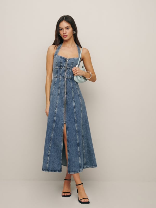 Lilah Denim Midi Dress