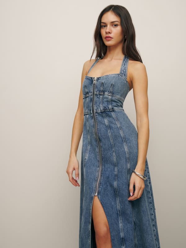 Lilah Denim Midi Dress