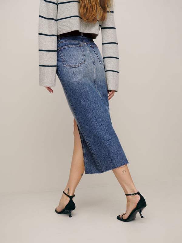 Jagger Denim Midi Skirt