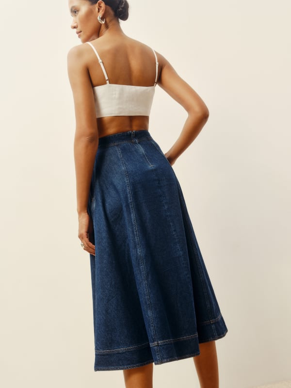 Delilah Denim Midi Skirt