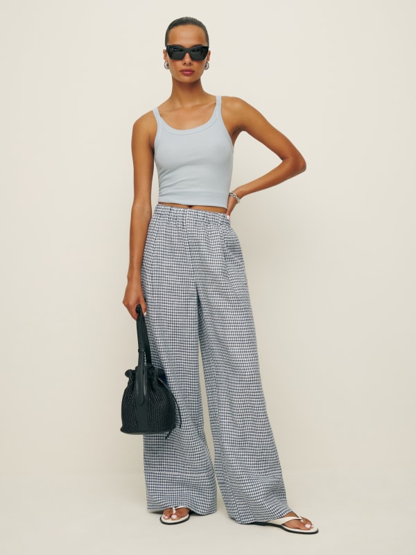 Fernando Wide Leg Linen Pant