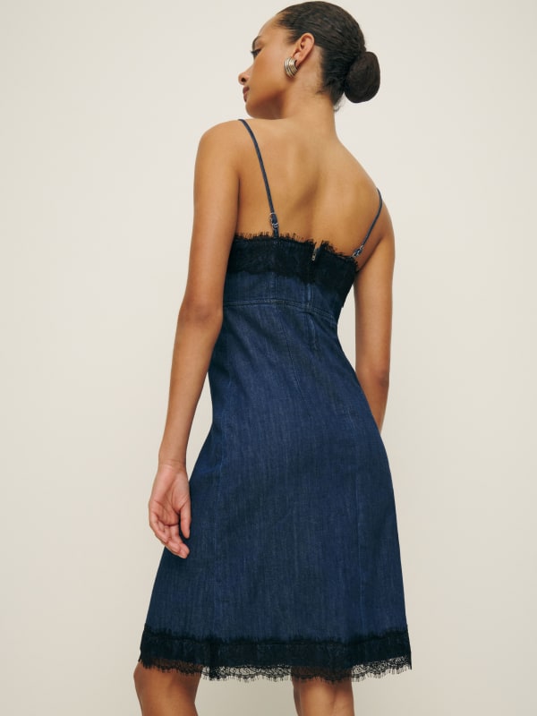 Athena Denim Midi Dress