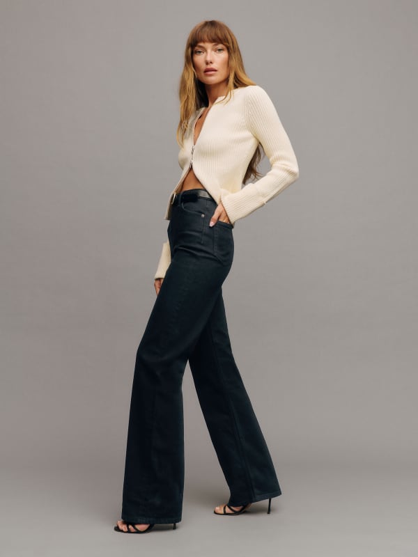 Wilder Stretch High Rise Wide Leg Jeans