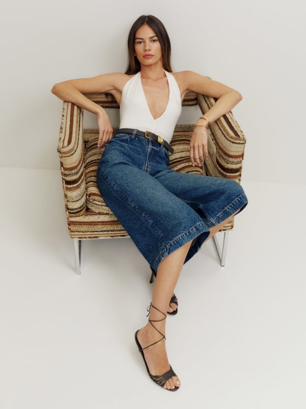 Cary High Rise Culotte Jeans