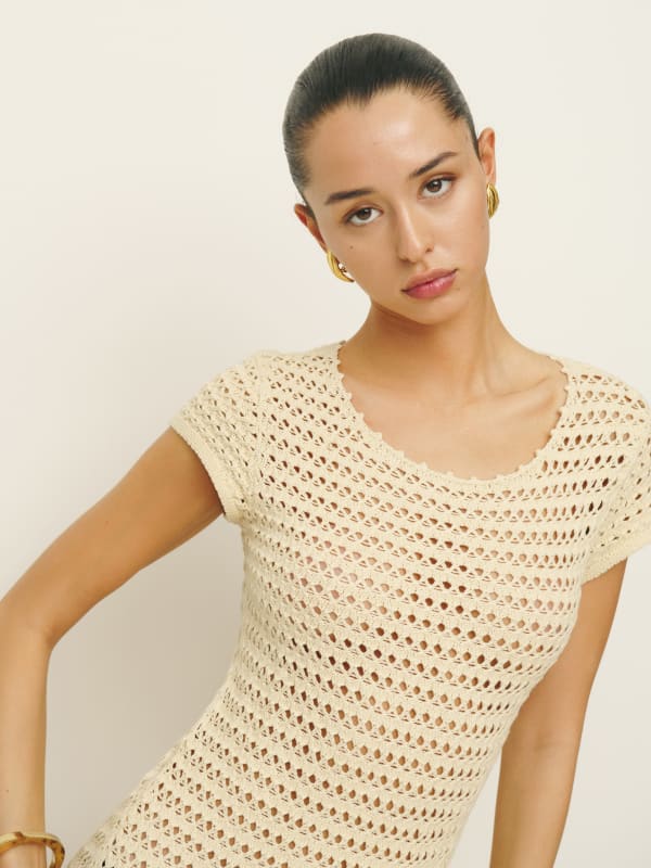 Cassie Open Knit Mini Dress