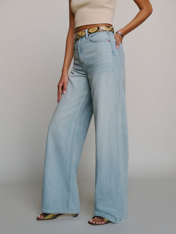 Cary Lived-in Wide Leg Jeans