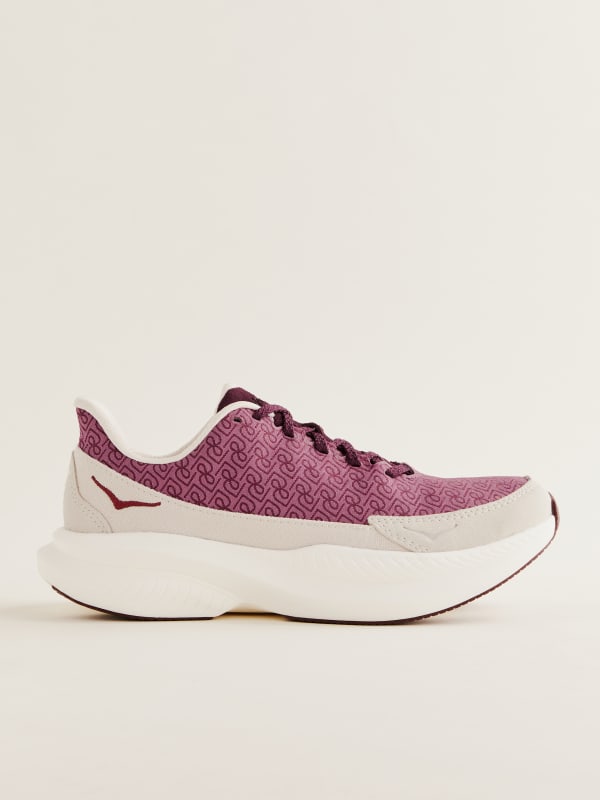 HOKA x Reformation Mach 6 LS Monogram, Syrah Savvy Red